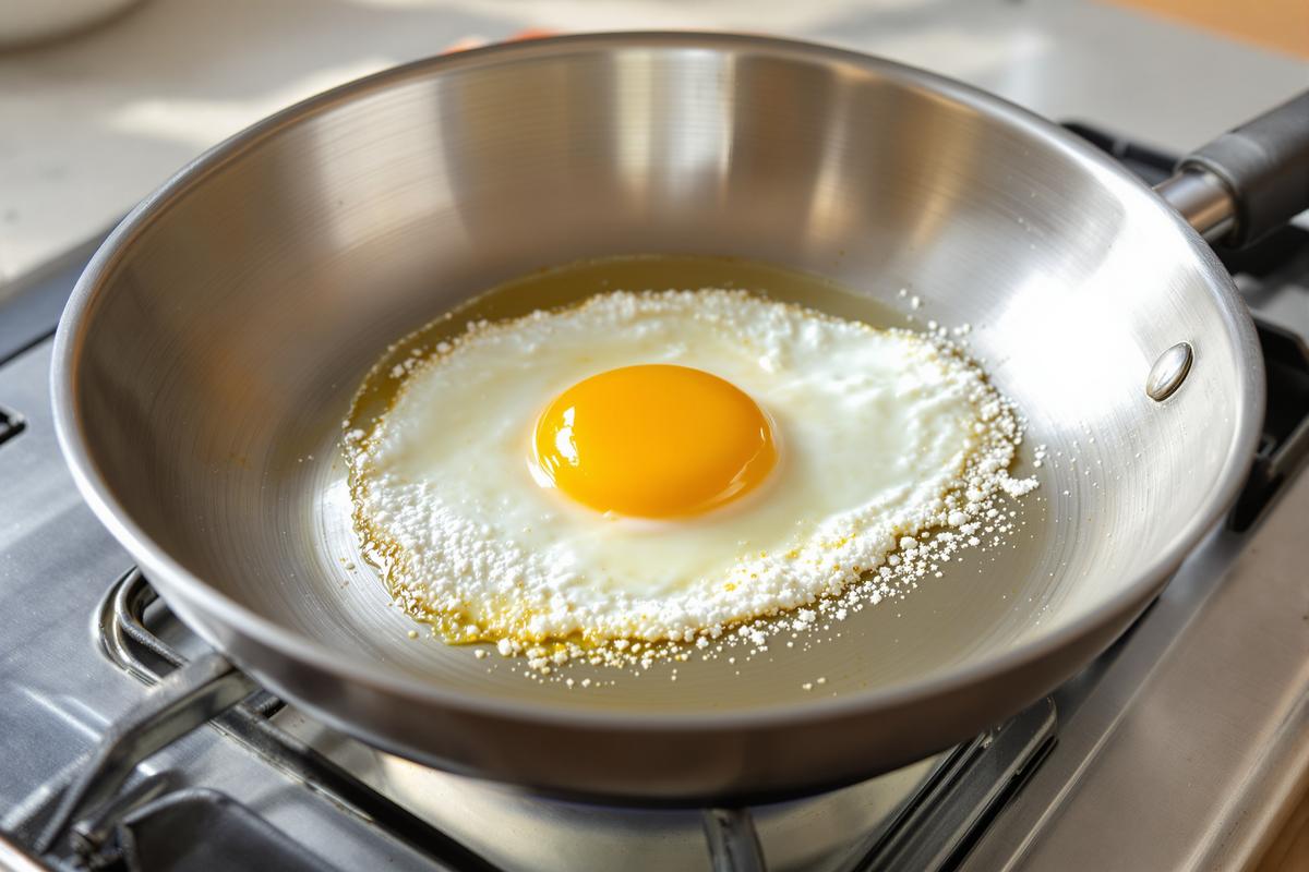Fried eggs never stick with this flour trick (no butter, no mess!)