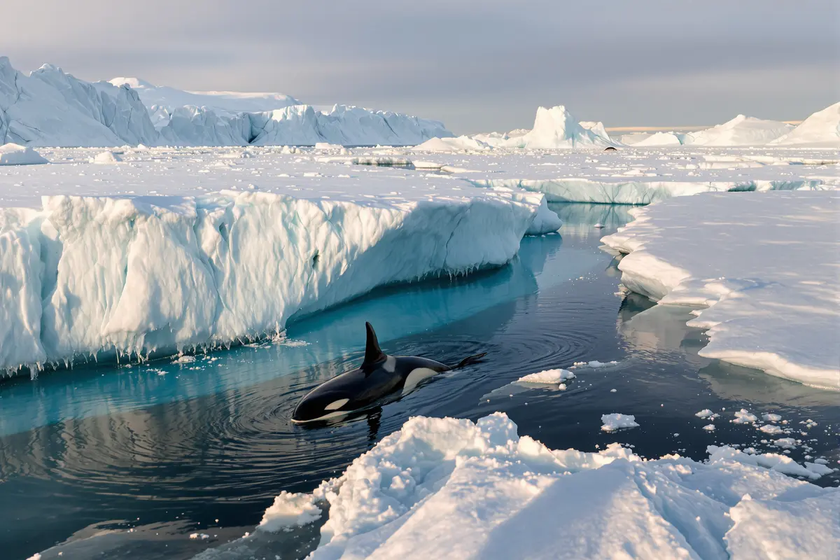 Orcas spotted near melting ice shelves—Greenland declares emergency